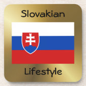 Dessous-de-verre Indicateur Slovaquie+Dessous de verre texte (Devant)