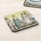 Dessous-de-verre Indiens de Michoacan dans le costume traditionnel, (Côté gauche)