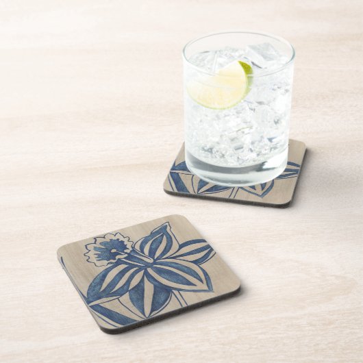 Dessous-de-verre Indigo Daffodil (Côté Droit)