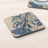 Dessous-de-verre Indigo Hibiscus (Côté gauche)