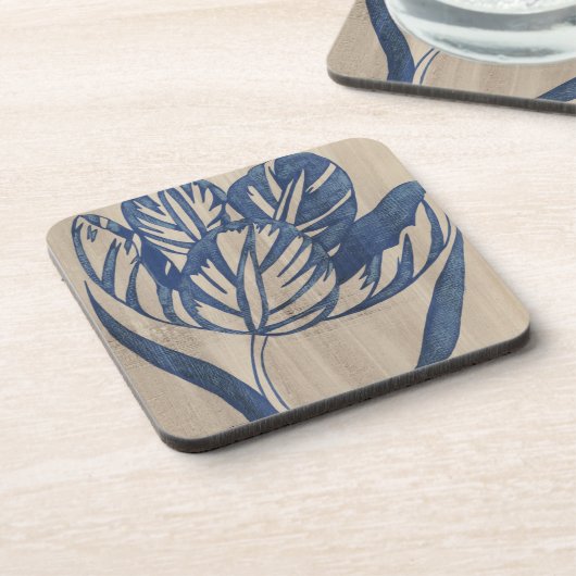 Dessous-de-verre Indigo Tulip (Côté gauche)