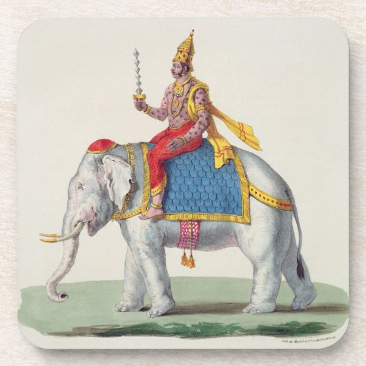 Dessous-de-verre INDRA ou Devendra, de "francaise de L'Inde…", (Devant)