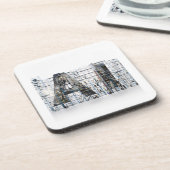 Dessous-de-verre Industrial Letterform Architecture Art (Côté gauche)