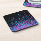 Dessous-de-verre infinité en violet et bleu (Côté gauche)