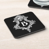 Dessous-de-verre Initiale B Monogramme (Côté gauche)