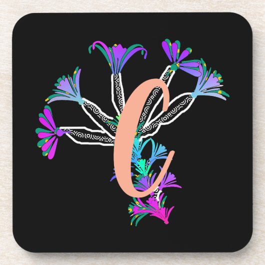 Dessous-de-verre Initiale C Monogramme (Devant)