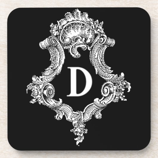 Dessous-de-verre Initiale de monogramme D (Devant)