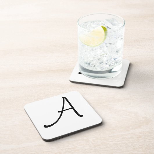 Dessous de verre initiaux (Côté Droit)