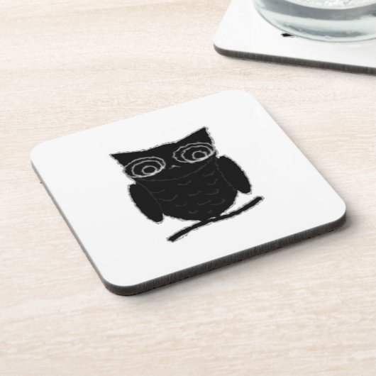 Dessous-de-verre Inkblot Owl (Côté gauche)