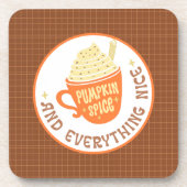Dessous-de-verre Insigne d'épice citrouille automne (Devant)