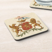 Dessous-de-verre Insigne héraldique avec Griffin et Lion (Côté gauche)