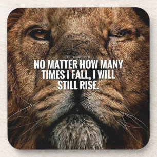 Dessous-de-verre Inspiration Lion - Automne et Montée - Motivationn