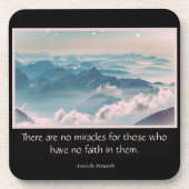 Dessous de verre Inspiration Miracle Quote Mountai (Devant)
