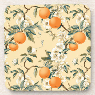 Dessous-de-verre Inspiré vintage Orange Grove Motif Floral