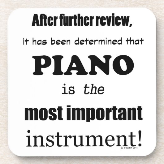 Dessous-de-verre Instrument le plus important (Devant)