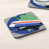 Dessous-de-verre INTERFLUG - Compagnie aérienne nationale de DDR, A (Côté gauche)