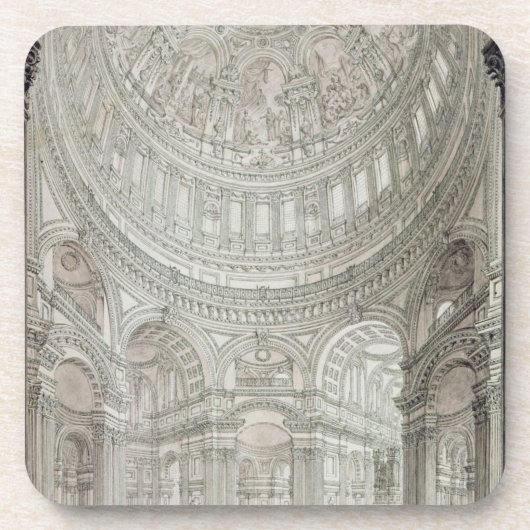 Dessous-de-verre Intérieur de la cathédrale de St Paul, 1817 (Devant)