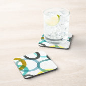 Dessous-de-verre Interverrouillage des cercles jaunes et bleus (Côté Droit)