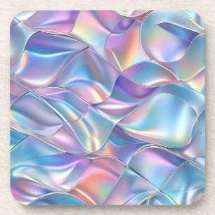 Dessous-de-verre Iridescent Métallisé 6 Géométrique