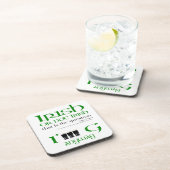 Dessous-de-verre Irish or not Irish Original St Patrick's Day SqC (Côté Droit)