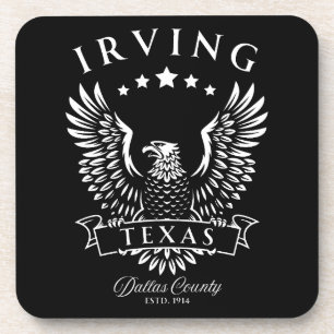 Dessous-de-verre Irving Comté de Dallas Texas Vintage Eagle