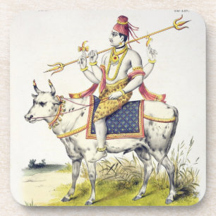 Dessous-de-verre Ishana ou Shiva, gravé par C. de Motte (1785-183