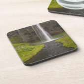 Dessous-de-verre Islande. Naissance à Seljalandsfoss (Côté gauche)