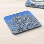 Dessous-de-verre Islande - neige - (Côté gauche)
