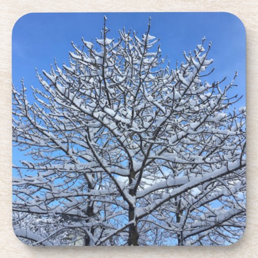 Dessous-de-verre Islande - neige - (Devant)