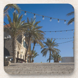 Dessous-de-verre Israel, Tel Aviv, Jaffa, stairs, Old Jaffa