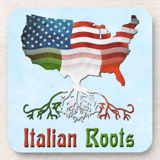 Dessous-de-verre Italian American Roots Cork Coaster Set (Devant)