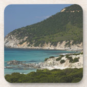 Dessous-de-verre Italie, Sardaigne, Solanas. Plage. (Devant)