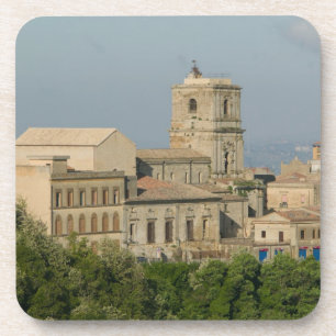 Dessous-de-verre Italie, Sicile, Enna, vue de la ville depuis Rocca