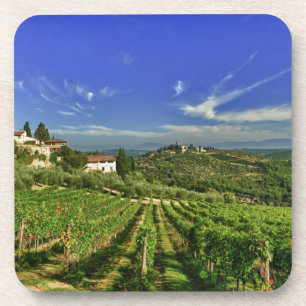 Dessous-de-verre Italie, Toscane, Greve. Les vignobles de Castello