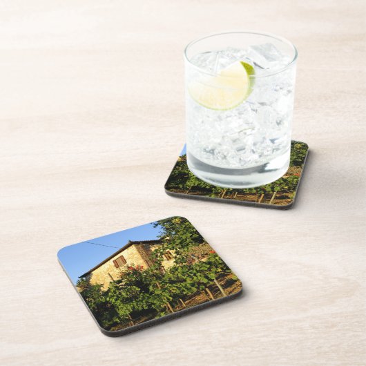 Dessous-de-verre Italie, Toscane, Greve. Scènes de vin fin été (Côté Droit)