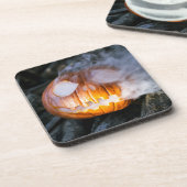 Dessous-de-verre Jack-o-Lantern Halloween Citrouille Tête grillée (Côté gauche)