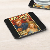 dessous de verre "JACK ROUGE DE VISALIA". #1 DE 6. (Côté gauche)