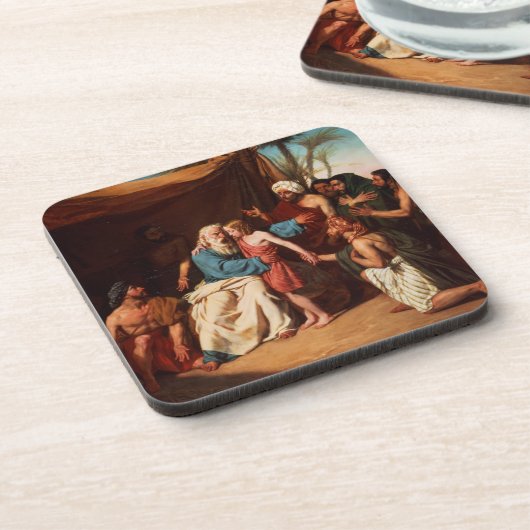 Dessous-de-verre Jacob refusant de libérer Benjamin, 1829 (huile (Côté gauche)