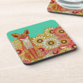 Dessous-de-verre jade fox de jardin (Côté gauche)