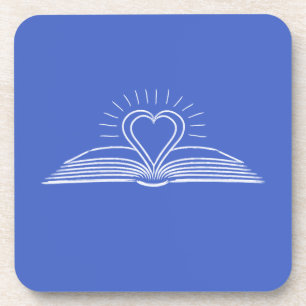 Dessous-de-verre J'adore lire des livres pour amoureux du livre