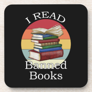 Dessous-de-verre J'ai lu Banned Books Librarian Bookworm Book Reade