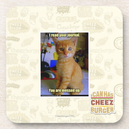 Dessous-de-verre J'ai lu votre journal (Devant)