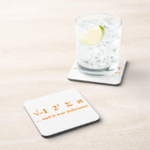 Dessous-de-verre J'ai mangé pi (Côté Droit)