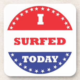 Dessous-de-verre J'ai surfé aujourd'hui