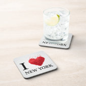 Dessous-de-verre J'aime des coeurs de New York (Côté Droit)