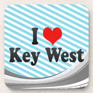 Dessous-de-verre J'aime Key West, Etats-Unis