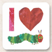 Dessous-de-verre J'Aime La Caterpillar Très Affamée (Devant)