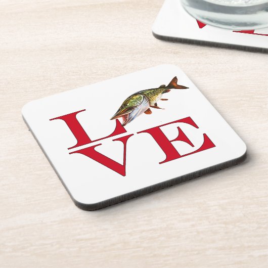 Dessous-de-verre J'aime Muskie (Côté gauche)