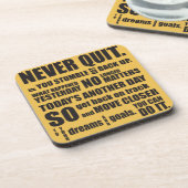 DESSOUS-DE-VERRE JAMAIS QUITTER (Côté gauche)