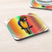 DESSOUS-DE-VERRE JAMMIN PARROT (Côté gauche)